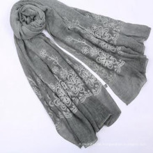 Damenmode 180 * 90Größe Gewicht 100 gorganic Baumwolle Schal Frauen Baumwolle Hijab Schal